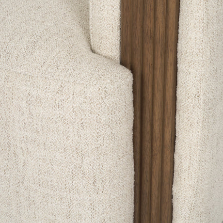 Kornelia Soft Oatmeal Fabric Barrel Accent Chair from Mercana - Luna Furniture