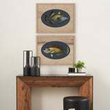 Scarus Ghobban by Mercana Studio a Hand Embellished Textured Framed Art Print Matted under Glass from Mercana - Luna Furniture