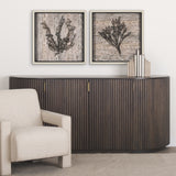 Wood Grain Sea Plant I by Mercana Studio a Hand Embellished Textured Framed Art Print from Mercana - Luna Furniture