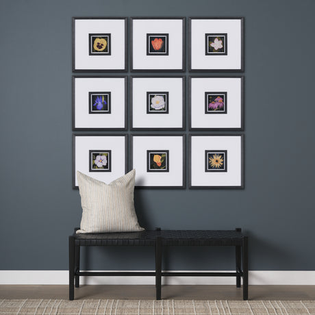 Flower Portrait II by Mercana Studio a Hand Embellished Textured Framed Art Print Matted under Glass from Mercana - Luna Furniture