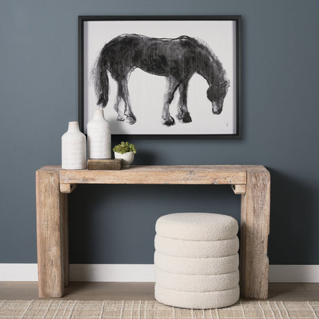 Equine Sketch 3 by Manny Woodart a Hand Embellished Textured Framed Art Print from Mercana - Luna Furniture