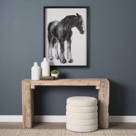 Equine Sketch 5 by Manny Woodart a Hand Embellished Textured Framed Art Print from Mercana - Luna Furniture