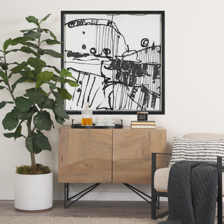 Lost Treasure Map I by Mercana Studio a Hand Embellished Textured Framed Art Print from Mercana - Luna Furniture