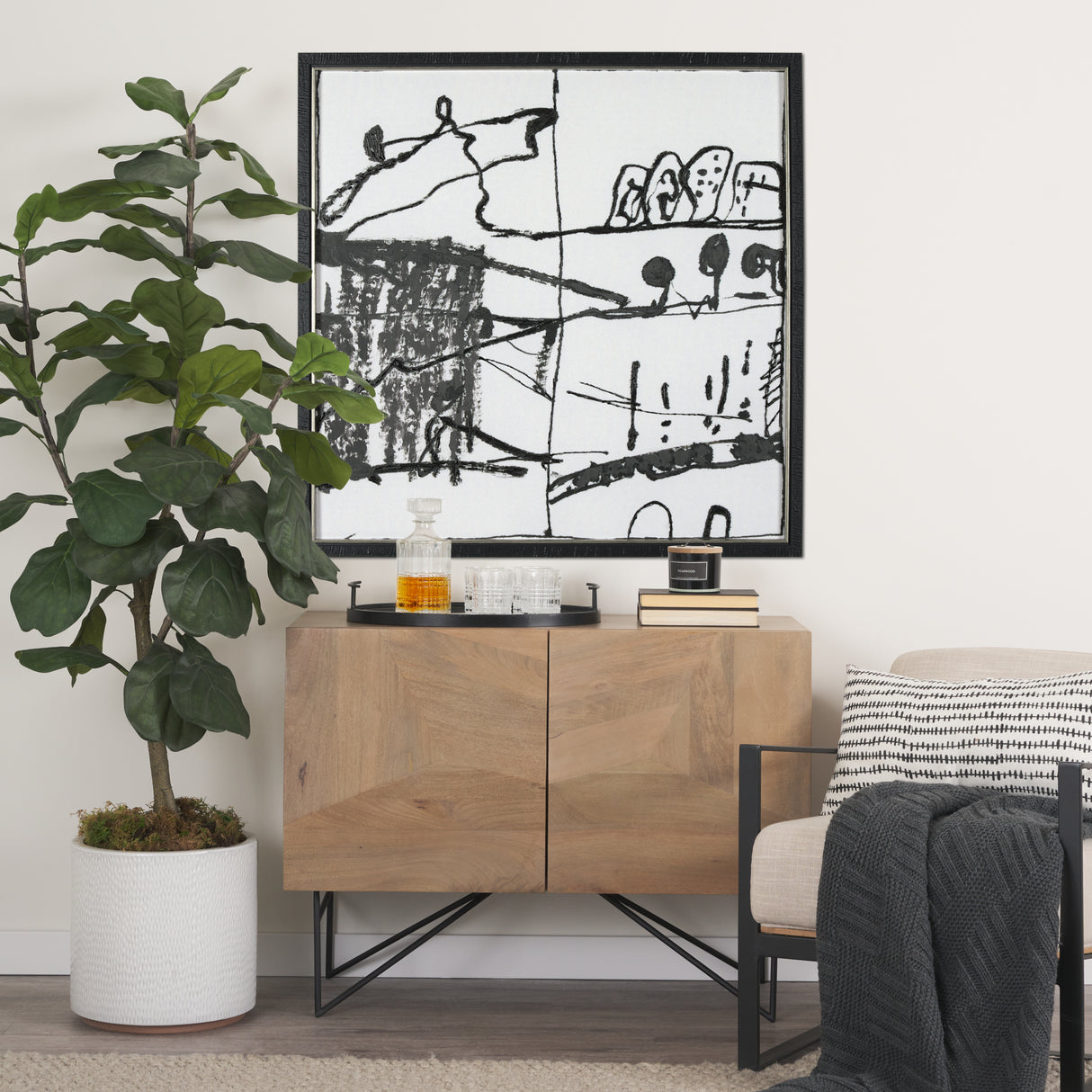 Lost Treasure Map II by Mercana Studio a Hand Embellished Textured Framed Art Print from Mercana - Luna Furniture