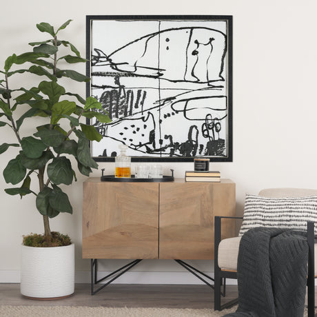 Lost Treasure Map III by Mercana Studio a Hand Embellished Textured Framed Art Print from Mercana - Luna Furniture