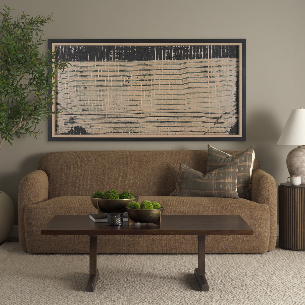 Vertical Horizons by Mercana Studio a Hand Embellished Textured Framed Art Print from Mercana - Luna Furniture