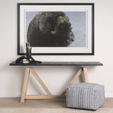 Muskox by Gary Blatter a Hand Embellished Textured Framed Photo Art Print Matted under Glass from Mercana - Luna Furniture