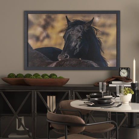 Wild Horses by Gary Blatter a Hand Embellished Textured Framed Photo Art Print from Mercana - Luna Furniture