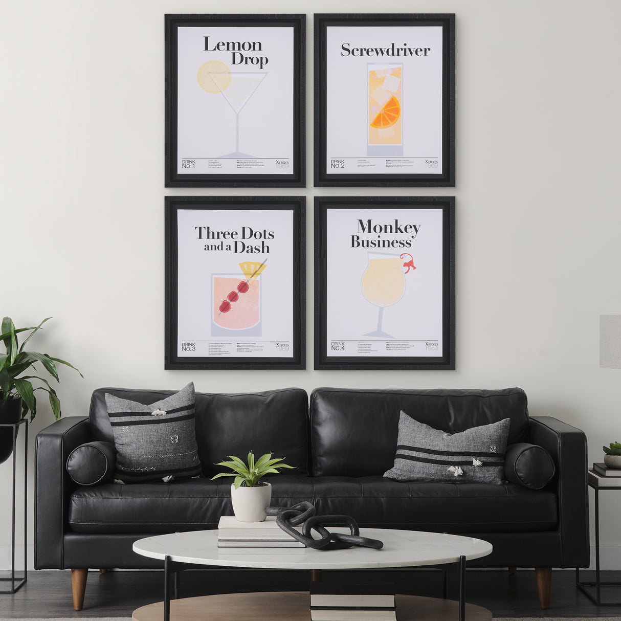 Three Dots and a Dash by Mercana Studio a Hand Embellished Textured Framed Art Print under Glass from Mercana - Luna Furniture
