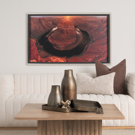 Horseshoe Bend by Gary Blatter a Hand Embelished Textured Framed Photo Art Print from Mercana - Luna Furniture