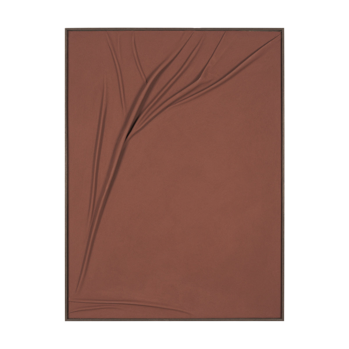 Drape I Rust Fabric Dimensional Framed Art from Mercana - Luna Furniture