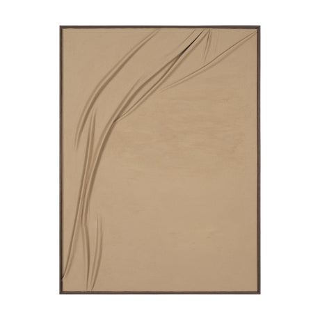 Drape III Camel Fabric Dimensional Framed Art from Mercana - Luna Furniture