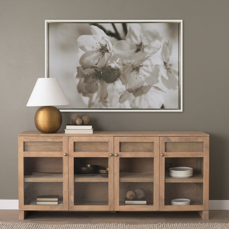 Soft Petals I by Nancy Crowell a Hand Embellished Textured Framed Photo Art Print Matted under Glass from Mercana - Luna Furniture