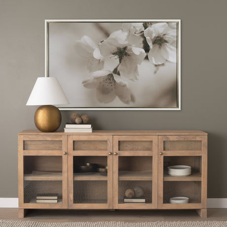 Soft Petals II by Nancy Crowell a Hand Embellished Textured Framed Photo Art Print Matted under Glas from Mercana - Luna Furniture