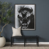 Snow Mask by Mercana Studio a Hand Embellished Textured Framed Photo Art Print Matted under Glass from Mercana - Luna Furniture