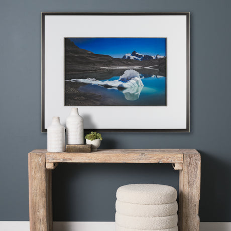 Mountain Top Thaw by Chad Mackay a Hand Embellished Textured Framed Photo Art Print Matted under Gla from Mercana - Luna Furniture