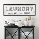 Laundry Wash by Mercana Studio a Hand Embellished Textured Framed Art Print from Mercana - Luna Furniture