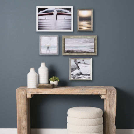 Seaside Vacation III by Mercana Studio a Hand Embellished Textured Framed Art Print from Mercana - Luna Furniture