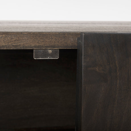 Darwin Dark Brown Wood 2 Door Accent Cabinet from Mercana - Luna Furniture