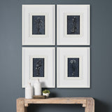 Botanical sketches III (Blue) by Mercana Studio Hand Embellished Framed Art Print Matted under Glass from Mercana - Luna Furniture