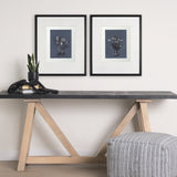 Botanical sketchesVI (Blue) by Mercana Studio Hand Embellished Framed Art Print Matted under Glass from Mercana - Luna Furniture