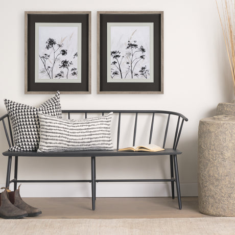 Meadow R by Mercana Studio a Hand Embellished Textured Framed Art Print Matted under Glass from Mercana - Luna Furniture