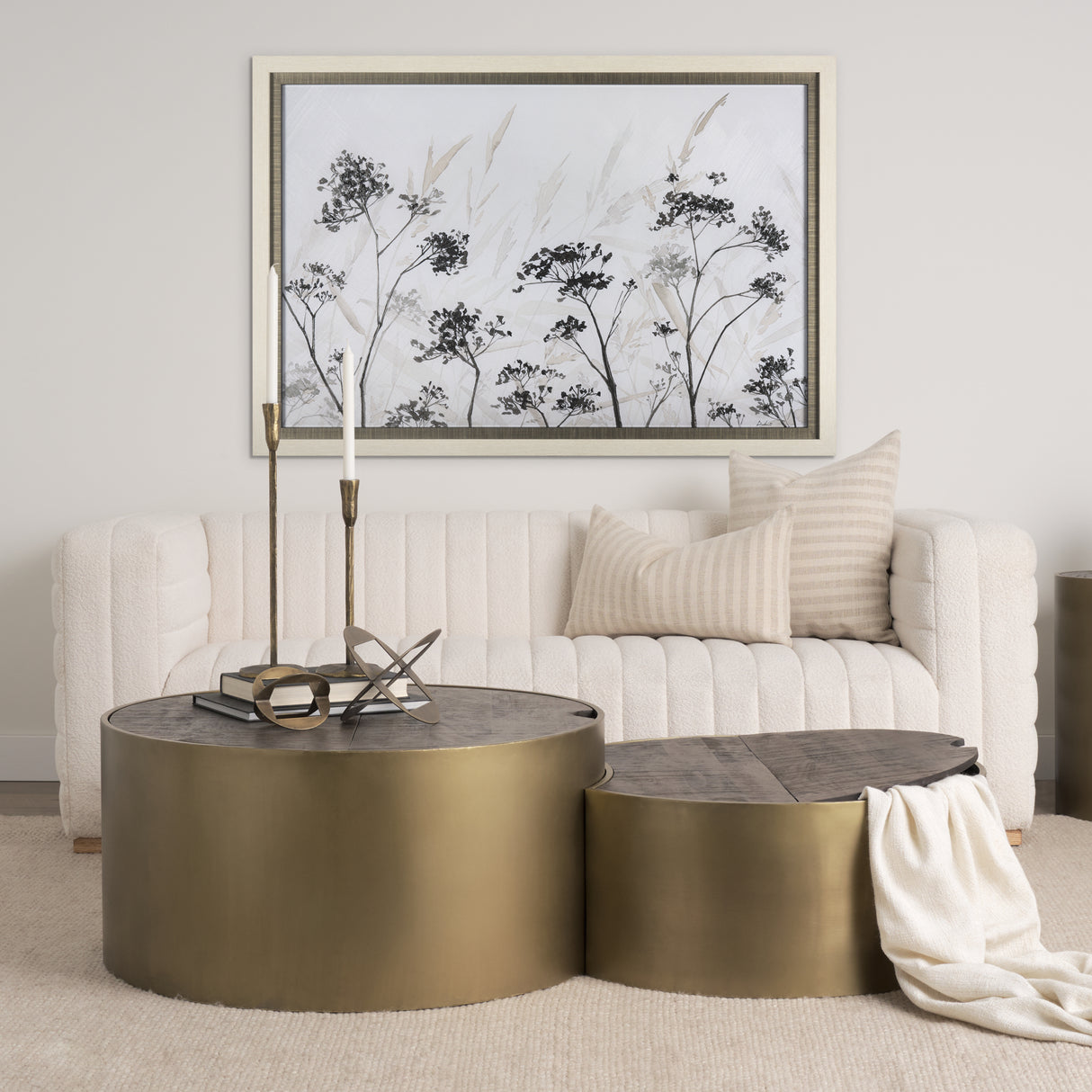 Meadow by Mercana Studio a Hand Embellished Textured Framed Art Print Matted under Glass from Mercana - Luna Furniture
