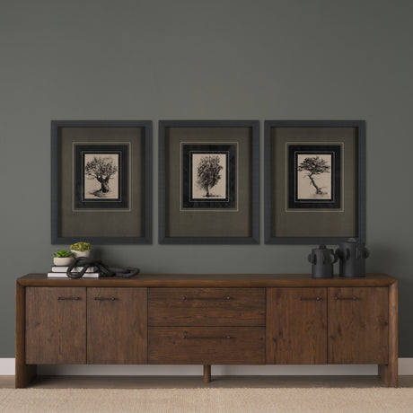 Tree Drawing III by Mercana Studio a Hand Embellished Textured Framed Art Print Matted under Glass from Mercana - Luna Furniture
