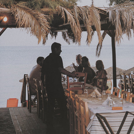 Greek Feast by Kelly Frere FramedPhoto Print Matted under Glass from Mercana - Luna Furniture