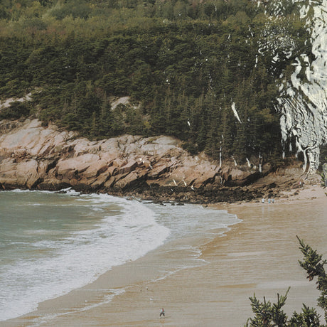 Maine Beach View by Kelly Frere Hand-Embellished FramedPhoto Print Matted under Glass from Mercana - Luna Furniture