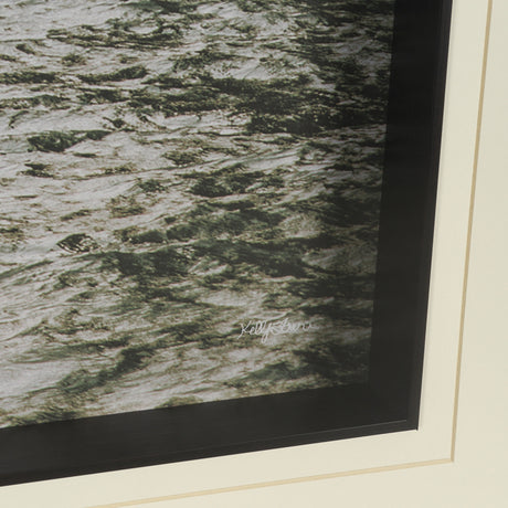 Maine Coastline by Kelly Frere Hand-Embellished FramedPhoto Print Matted under Glass from Mercana - Luna Furniture