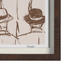Hats & Bow Ties by Mercana Studio Hand-Embellished Framed Artwork Matted under Glass from Mercana - Luna Furniture