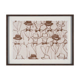 Bow Ties by Mercana Studio Hand-Embellished Framed Artwork Matted under Glass from Mercana - Luna Furniture