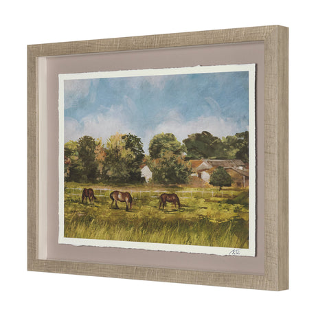 Country View(Set of 6) by Mercana Studio Hand-Embellished Textured Framed Artwork Matted under Glass from Mercana - Luna Furniture