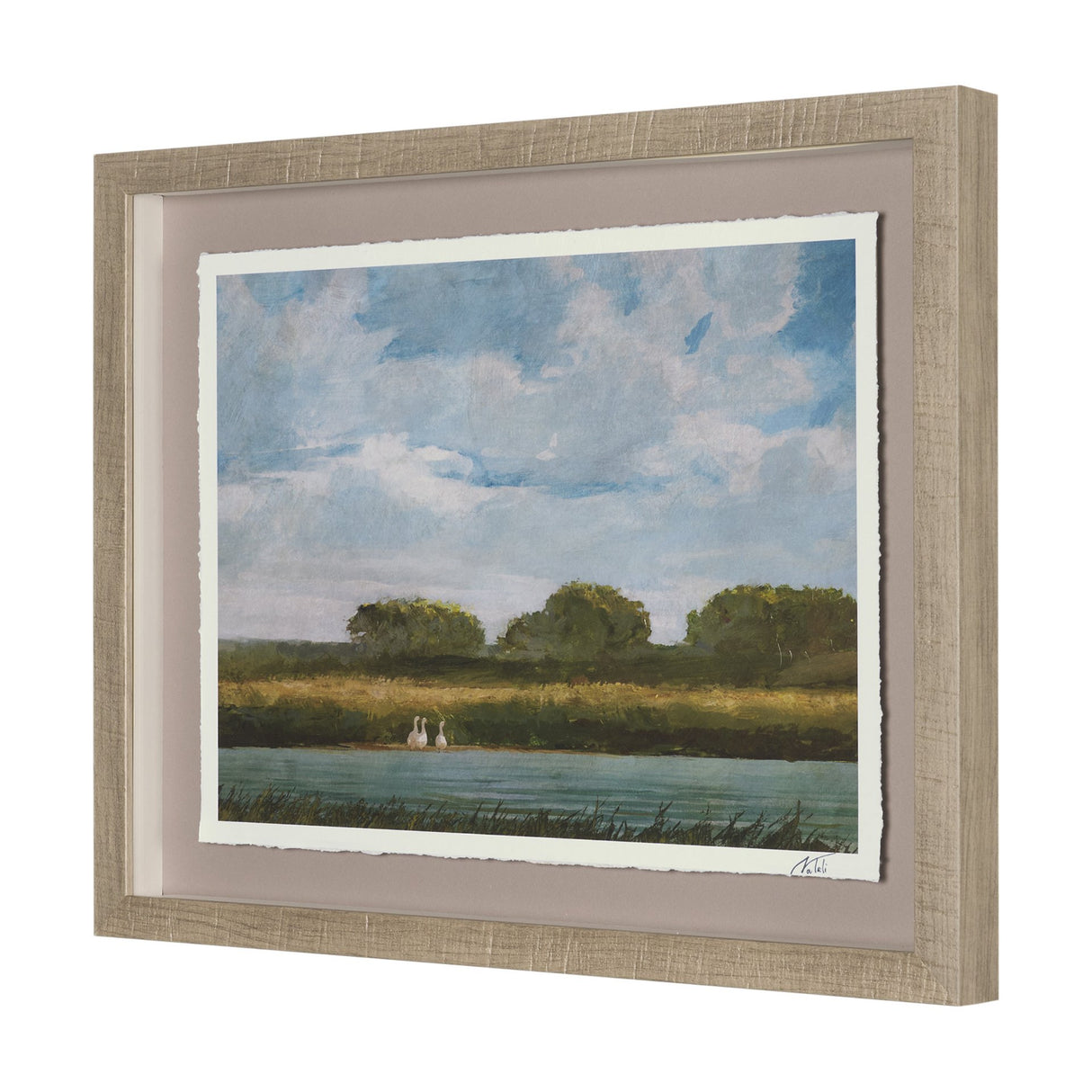 Country View(Set of 6) by Mercana Studio Hand-Embellished Textured Framed Artwork Matted under Glass from Mercana - Luna Furniture