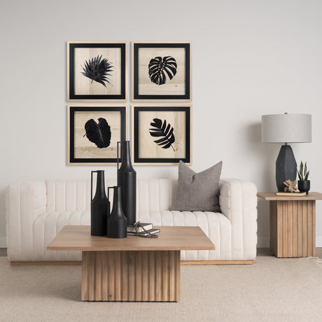 Tropican Leave III by Mercana Studio a Hand Embellished Textured Framed Art Print from Mercana - Luna Furniture