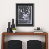 Animal Portrait IV (Deer) by Mercana Studio Hand Embellished Framed Art Print Matted under Glass from Mercana - Luna Furniture