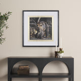 Mom and Cub by Chad Mackay a Hand Embellished Textured Framed Photo Art Print Matted under Glass from Mercana - Luna Furniture