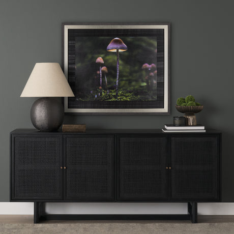 Mushroom by Chad Mackay a Hand Embellished Textured Framed Photo Art Print from Mercana - Luna Furniture