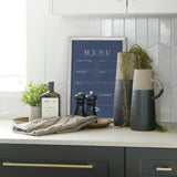 MENU II by Mercana Studio a Hand Embellished Textured Framed Art Print Matted under Glass from Mercana - Luna Furniture