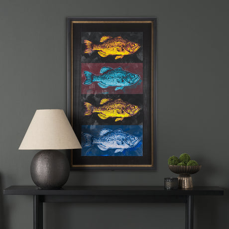 Largemouth Bass Print 4 in 1 by Mercana Studio a Hand Embellished Textured Framed Art Print from Mercana - Luna Furniture