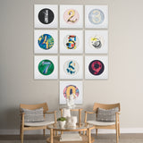 Numbers X by Mercana Studio a Hand Embellished Textured Framed Art Print Matted under Glass from Mercana - Luna Furniture