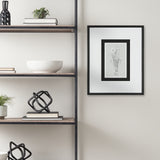 Botanical sketches II (Grey) by Mercana Studio Hand Embellished Framed Art Print Matted under Glass from Mercana - Luna Furniture