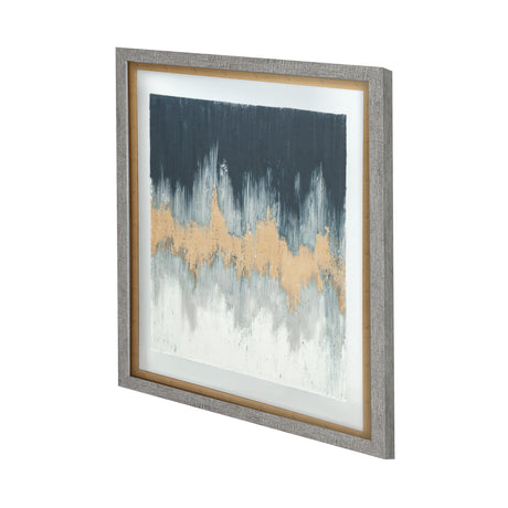 Blue Beat by Studio M a handmade Original Framed Artwork under Glass from Mercana - Luna Furniture