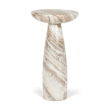 Bellancia Rosa Pink Marble Pedestal Side Table from Mercana - Luna Furniture