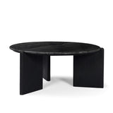 Rumer Black Wood w/ Black Marble Coffee Table from Mercana - Luna Furniture