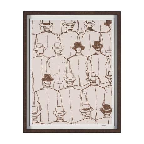 Overcoats by Mercana Studio Hand-Embellished Framed Artwork Matted under Glass from Mercana - Luna Furniture