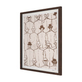 Overcoats by Mercana Studio Hand-Embellished Framed Artwork Matted under Glass from Mercana - Luna Furniture