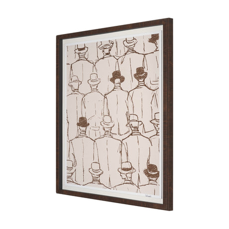 Overcoats by Mercana Studio Hand-Embellished Framed Artwork Matted under Glass from Mercana - Luna Furniture