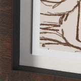 Overcoats by Mercana Studio Hand-Embellished Framed Artwork Matted under Glass from Mercana - Luna Furniture